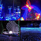 200 LEDs Outdoor Waterproof Christmas Festival Decoration Solar Lamps String Lights, Length: 22m (Blue)