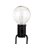 G40-EU-25 G40 7.6m 175W E12 IP44 waterproof Retro Filament light bulbs string, 25 light bulbs LED decorative lamp for garden, construction, bar, party, wedding, AC 220V, EU plug (Warm White)