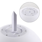 LEH-42321 40cm Round Ball Solar Power Lamp, Floating Garden Color Changing LED Light with 0.7W Monocrystalline Silicon Solar Panel & Remote Control (White)