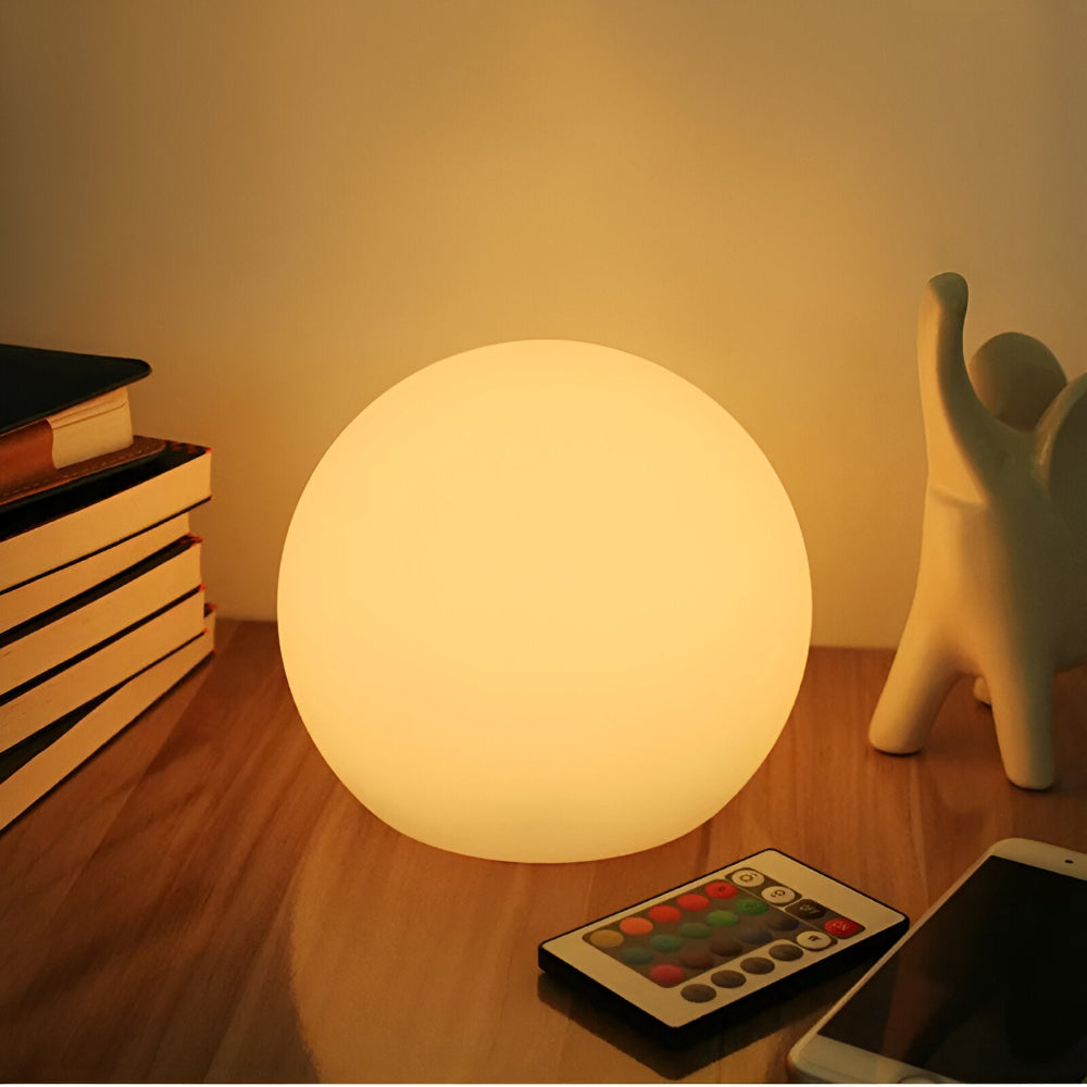 LED Table Lamp with Dynamic Color Change - Mood Lighting Glowing Ball