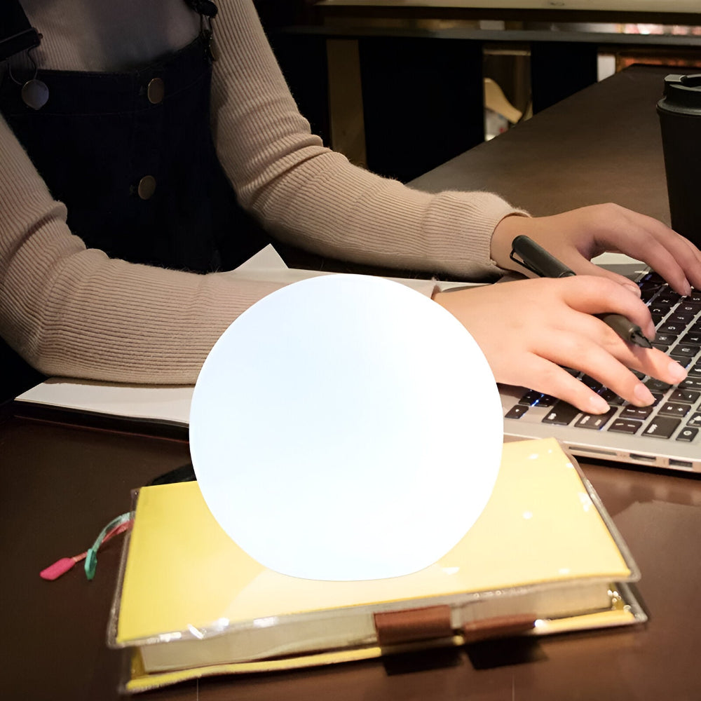 LED Table Lamp with Dynamic Color Change - Mood Lighting Glowing Ball