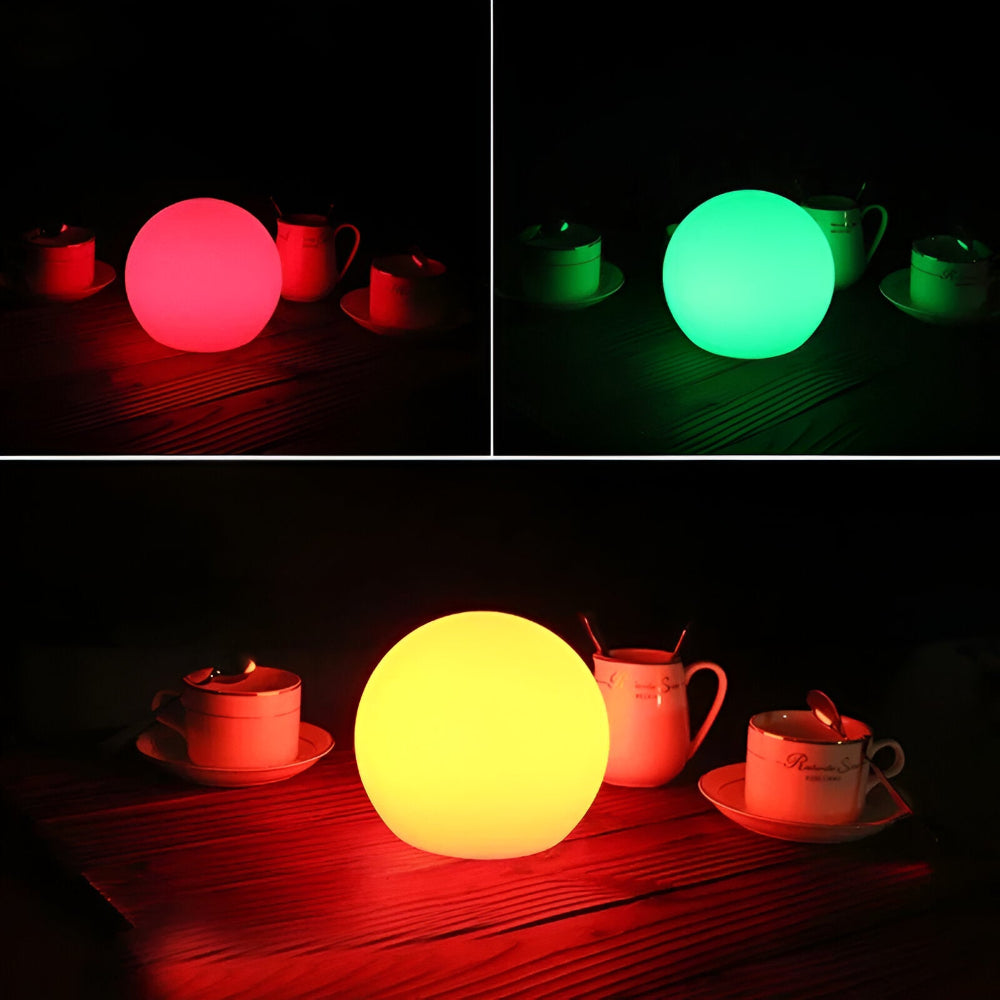 LED Table Lamp with Dynamic Color Change - Mood Lighting Glowing Ball
