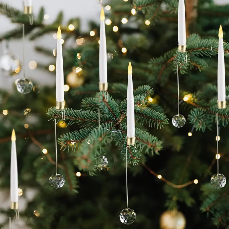LED Tree Candle Set | Flameless Christmas and Halloween Decoration