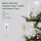 LED Tree Candle Set | Flameless Christmas and Halloween Decoration