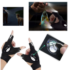 Set of LED gloves with waterproof lights