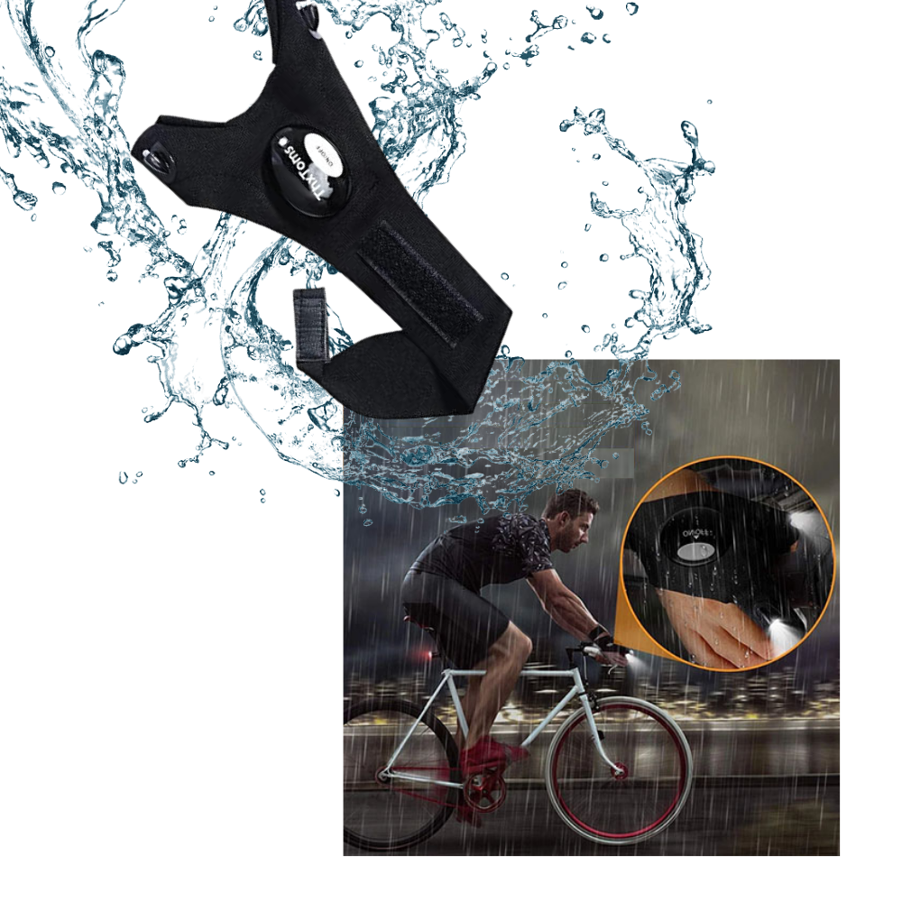 Set of LED gloves with waterproof lights