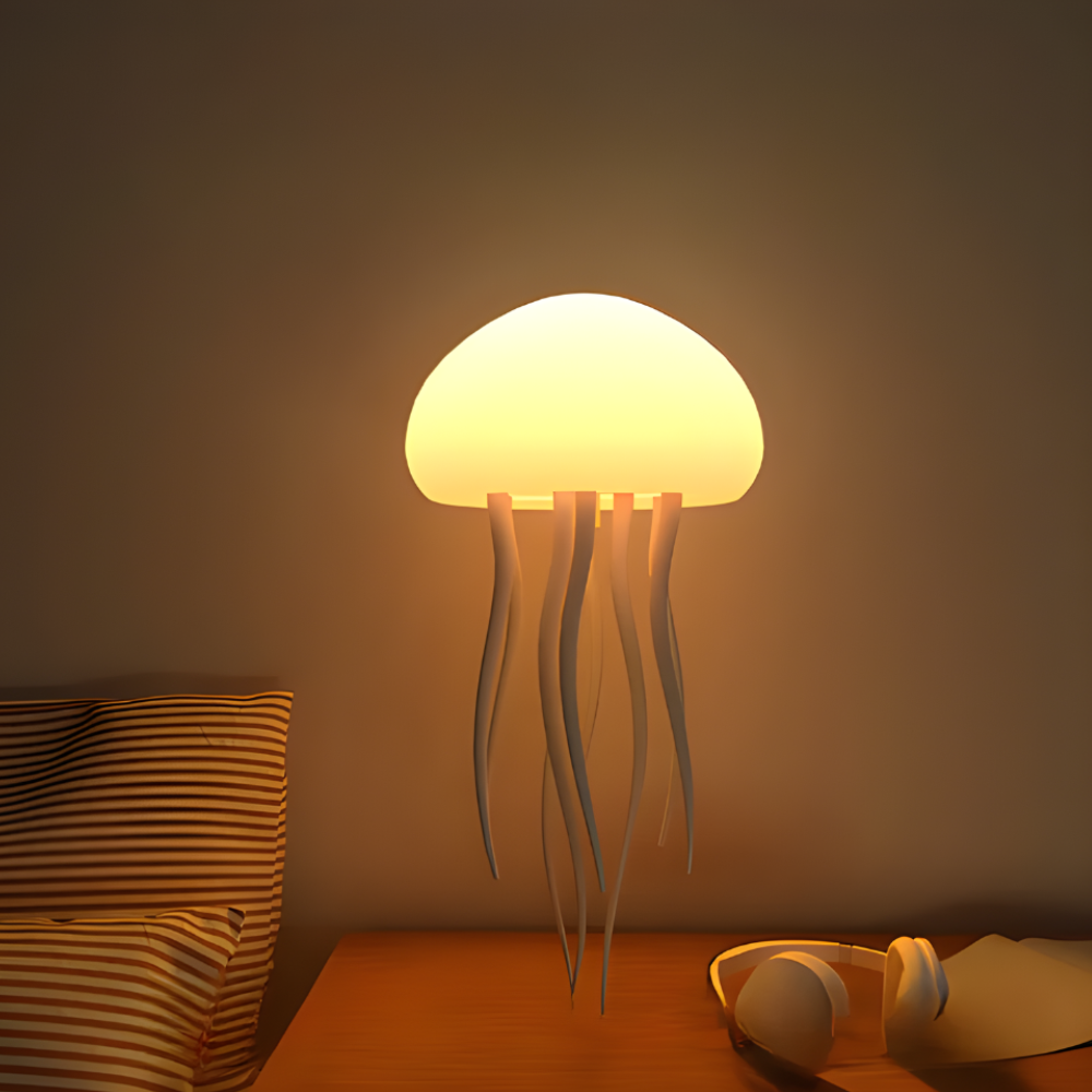 LED Jellyfish Lamp Mood Light Rechargeable Soothing Ambient