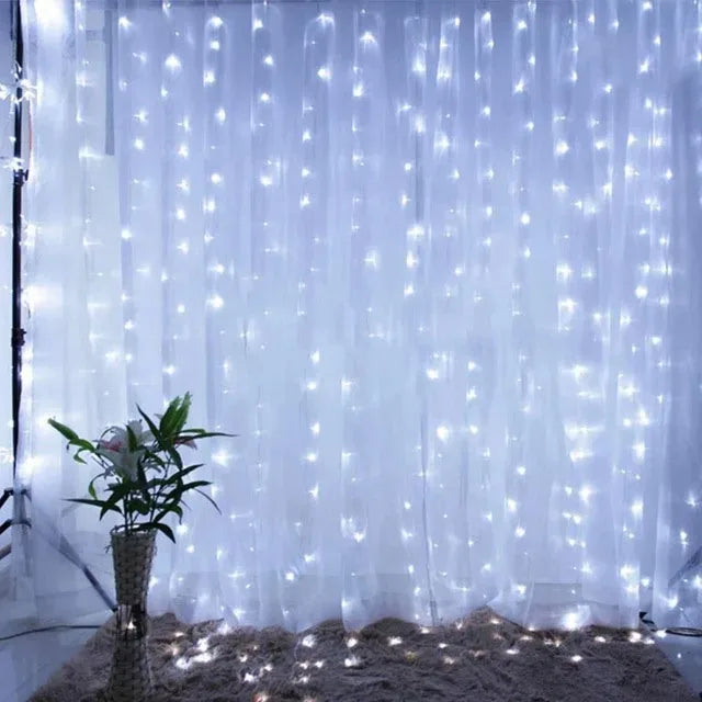Luminexa LED Kerstverlichting – Gordijnverlichting met 8 Lichtmodi, Waterdicht & Energiezuinig voor Binnen & Buiten