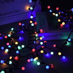 LED Outdoor Light String with 8 Modes & Waterproof IP68 Design