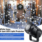 LumiFlake LED Sneeuwvlok Projector – Magische Kerstverlichting met USB-Aansluiting, Weerbestendig voor Binnen & Buiten