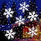 LumiFlake LED Sneeuwvlok Projector – Magische Kerstverlichting met USB-Aansluiting, Weerbestendig voor Binnen & Buiten