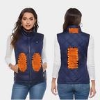 Heated vest for women with dual control and 9 heating zones – comfort and warmth for every season