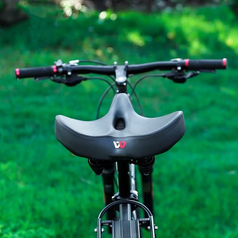 Ergonomic bicycle saddle with memory foam & extra wide seat surface