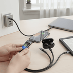 3-in-1 Super-Fast Charging Cable with Luminous Design