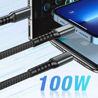 3-in-1 Super-Fast Charging Cable with Luminous Design