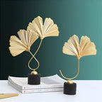 Minimalistic Ginkgo Leaf Sculpture for Elegant Natural Charm