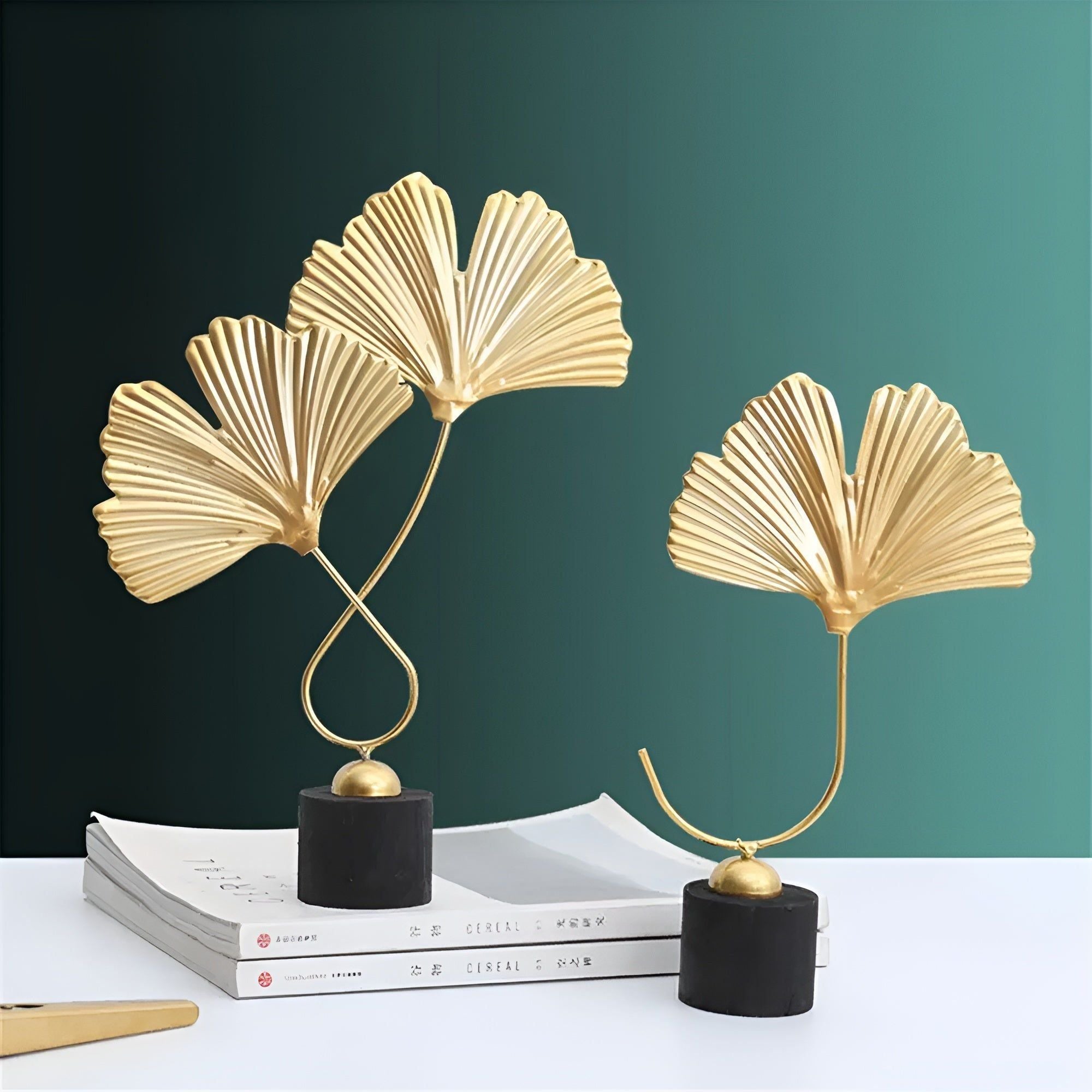 Minimalistic Ginkgo Leaf Sculpture for Elegant Natural Charm