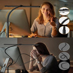 Flexible gooseneck LED desk lamp for office & home