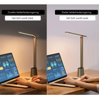 Intelligent LED desk lamp with foldable & dimmable design