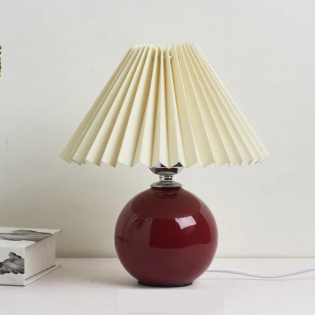 Classic Table Lamp with Foldable Lampshade for Warm Light