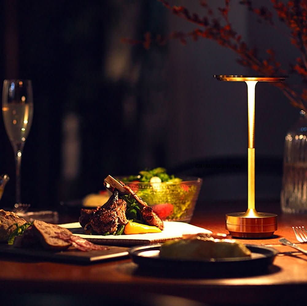LED table lamp with dimmable mood light & modern design