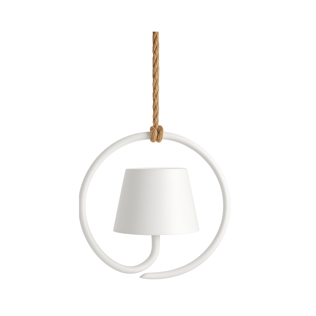 Wireless LED Pendant Light with Touch Dimmer & Warm White Light