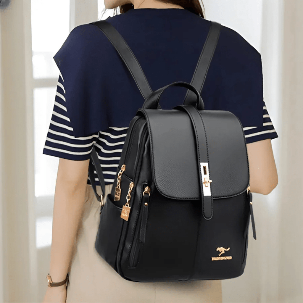 Elegant women's backpack with well thought-out compartmentalisation & comfort straps