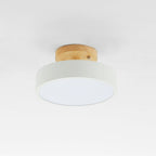 Modern Wood LED Ceiling Light with Dimmable Function