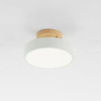 Modern Wood LED Ceiling Light with Dimmable Function
