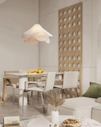 Ceiling Lamp with Floral Pattern and Elegant Finish