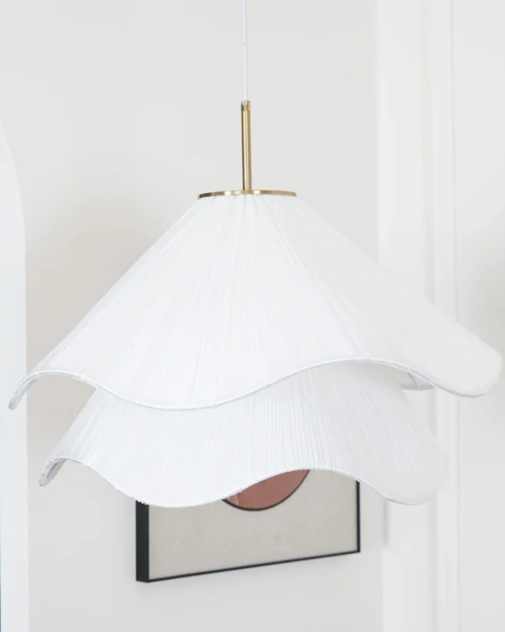 Ceiling Lamp with Floral Pattern and Elegant Finish