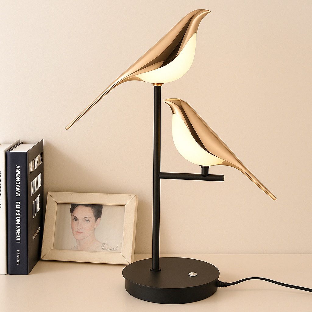 MrBird Table Lamp – Charming Decorative Bird-Shaped Lamp with Soft LED Light