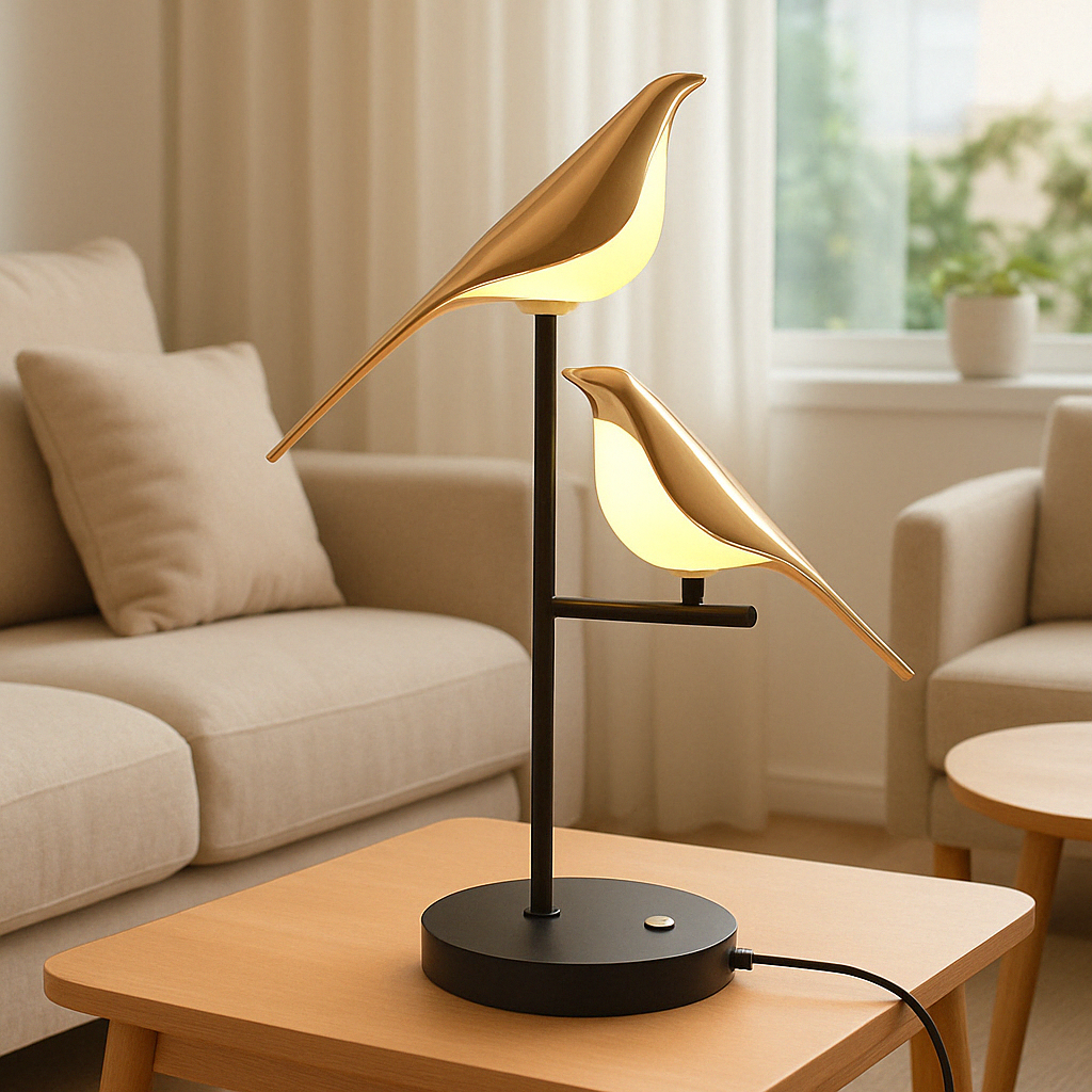 MrBird Table Lamp – Charming Decorative Bird-Shaped Lamp with Soft LED Light