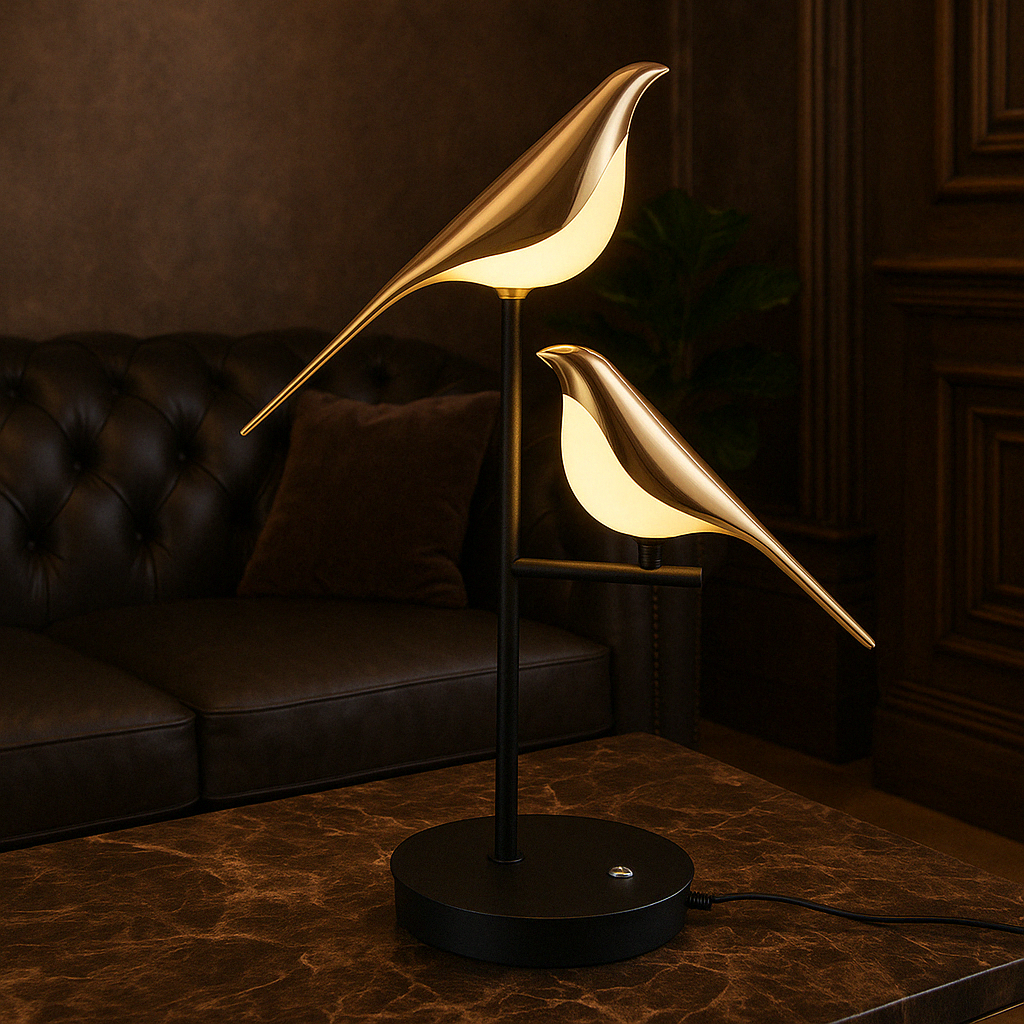 MrBird Table Lamp – Charming Decorative Bird-Shaped Lamp with Soft LED Light