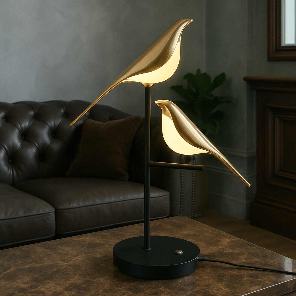 MrBird Table Lamp – Charming Decorative Bird-Shaped Lamp with Soft LED Light