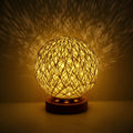 Boho Rattan Lamp