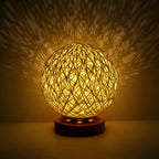 Boho Rattan Lamp