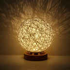 Boho Rattan Lamp