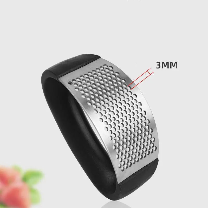 Durable garlic press made of stainless steel for effortless crushing