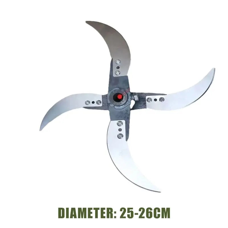 Durable lawn shredder blade for agricultural home use (25–26 cm diameter)