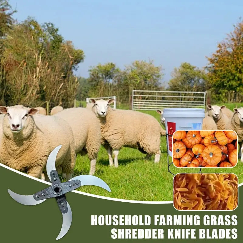 Durable lawn shredder blade for agricultural home use (25–26 cm diameter)