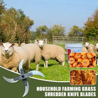 Durable lawn shredder blade for agricultural home use (25–26 cm diameter)