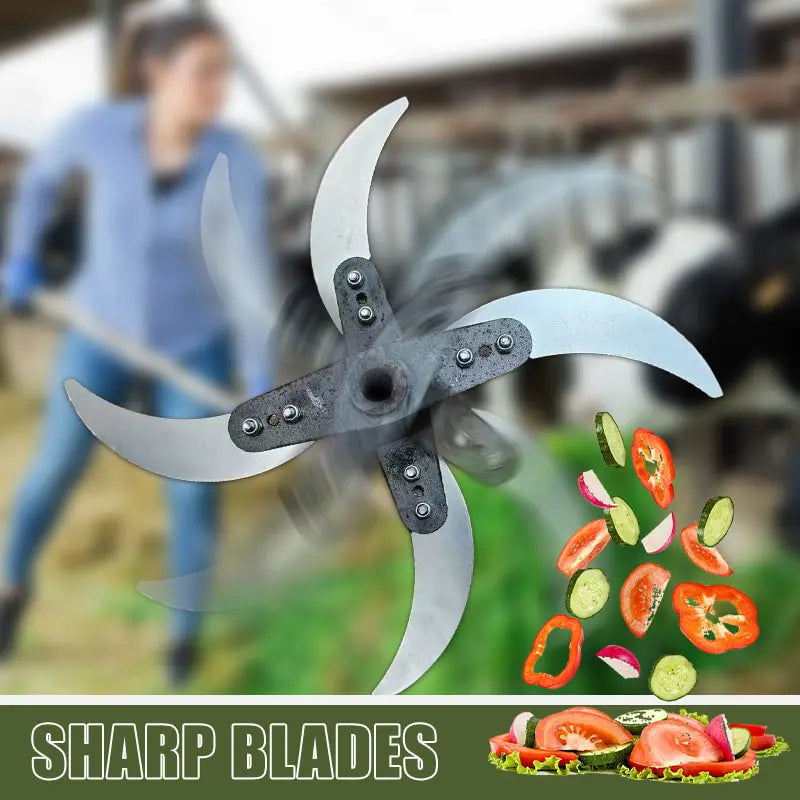 Durable lawn shredder blade for agricultural home use (25–26 cm diameter)