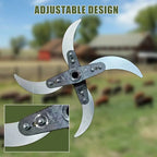 Durable lawn shredder blade for agricultural home use (25–26 cm diameter)