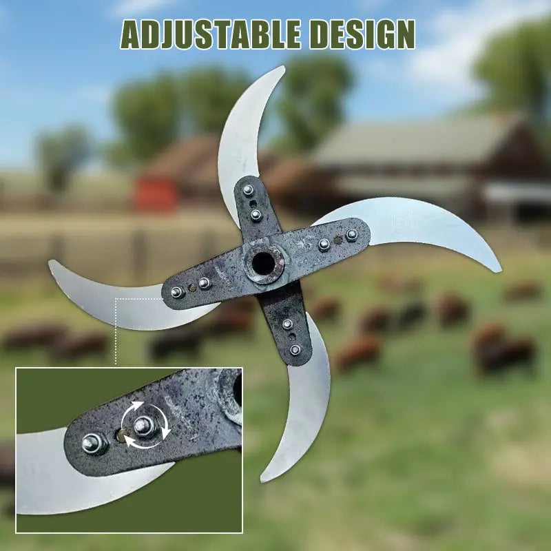 Durable lawn shredder blade for agricultural home use (25–26 cm diameter)