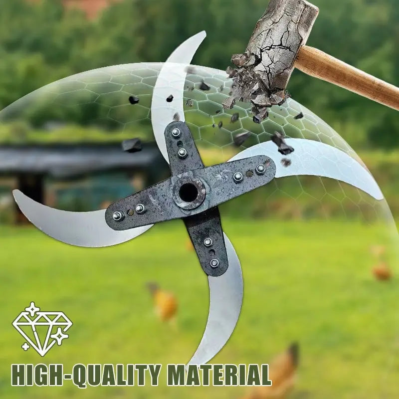 Durable lawn shredder blade for agricultural home use (25–26 cm diameter)