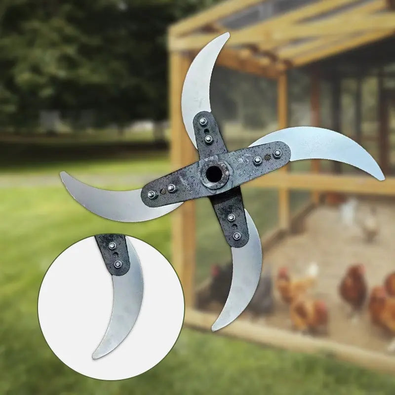 Durable lawn shredder blade for agricultural home use (25–26 cm diameter)