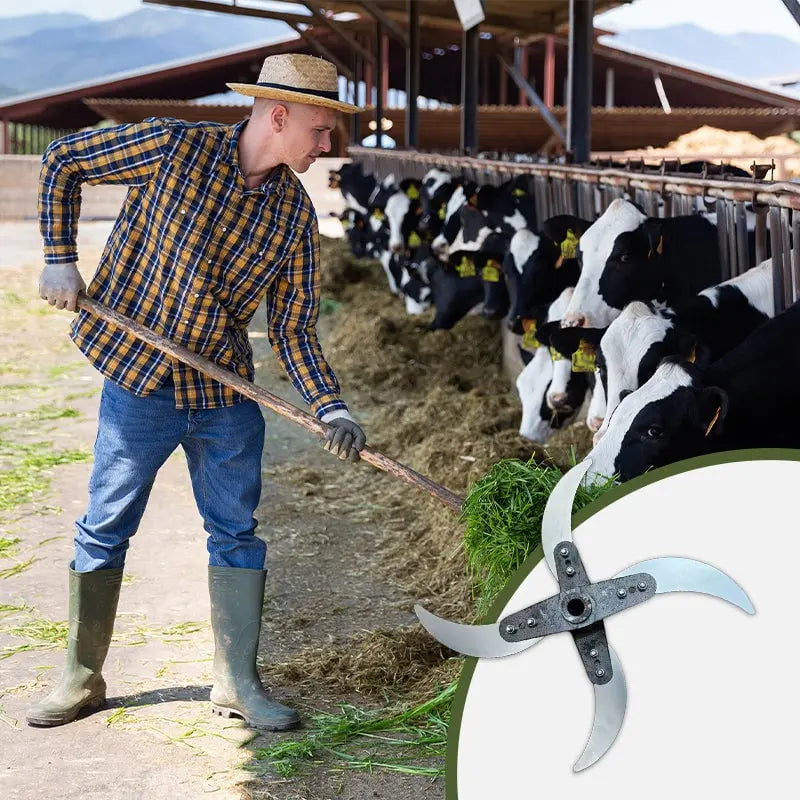 Durable lawn shredder blade for agricultural home use (25–26 cm diameter)
