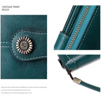 Stylish Leather Wallet with Wristband