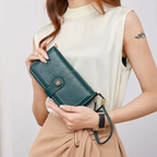 Stylish Leather Wallet with Wristband